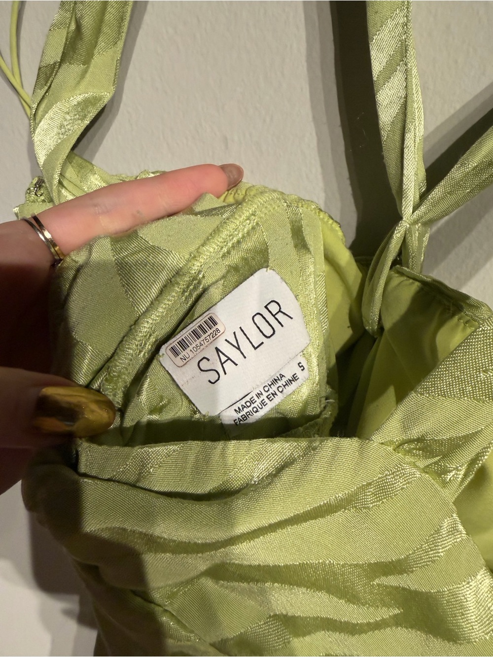 Saylor ‘Connor’ Light Green Halter Cutout Maxi Dress animal print - Picture 5 of 5